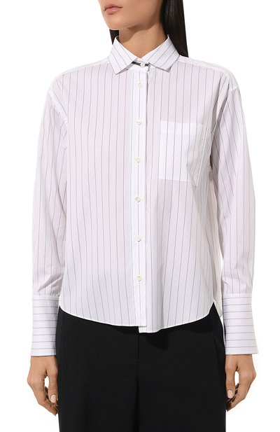 Рубашка из хлопка и шелка BRUNELLO CUCINELLI, арт. MP757NH306, фото 3