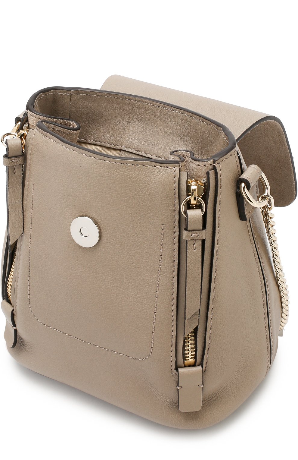 Рюкзак faye mini CHLOÉ серого цвета по цене 160500 руб., арт. CHC17SS232HEU, фото 4 Рюкзак faye mini CHLOÉ, арт. CHC17SS232HEU, фото 4