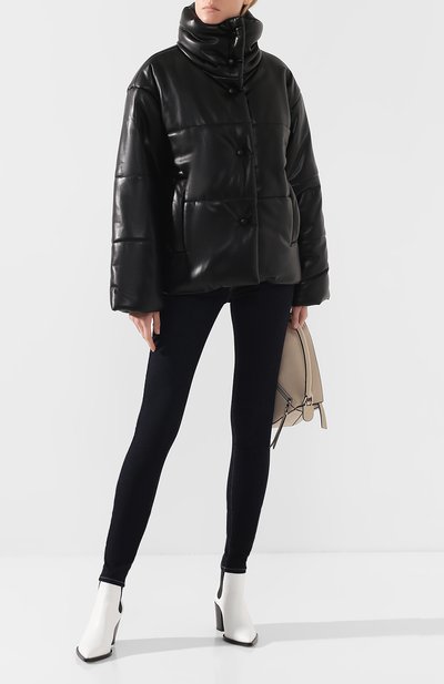 Куртка NANUSHKA черного цвета по цене 94700 руб., арт. HIDE_BLACK_VEGAN LEATHER, фото 2 Куртка NANUSHKA, арт. HIDE_BLACK_VEGAN LEATHER, фото 2