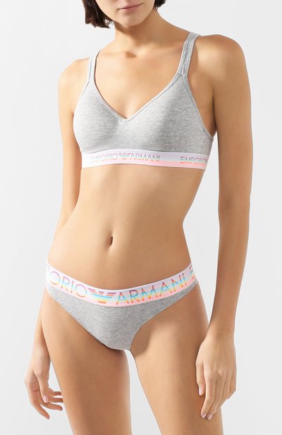 Хлопковый бюстгальтер EMPORIO ARMANI, арт. 163995/0P217, фото 2