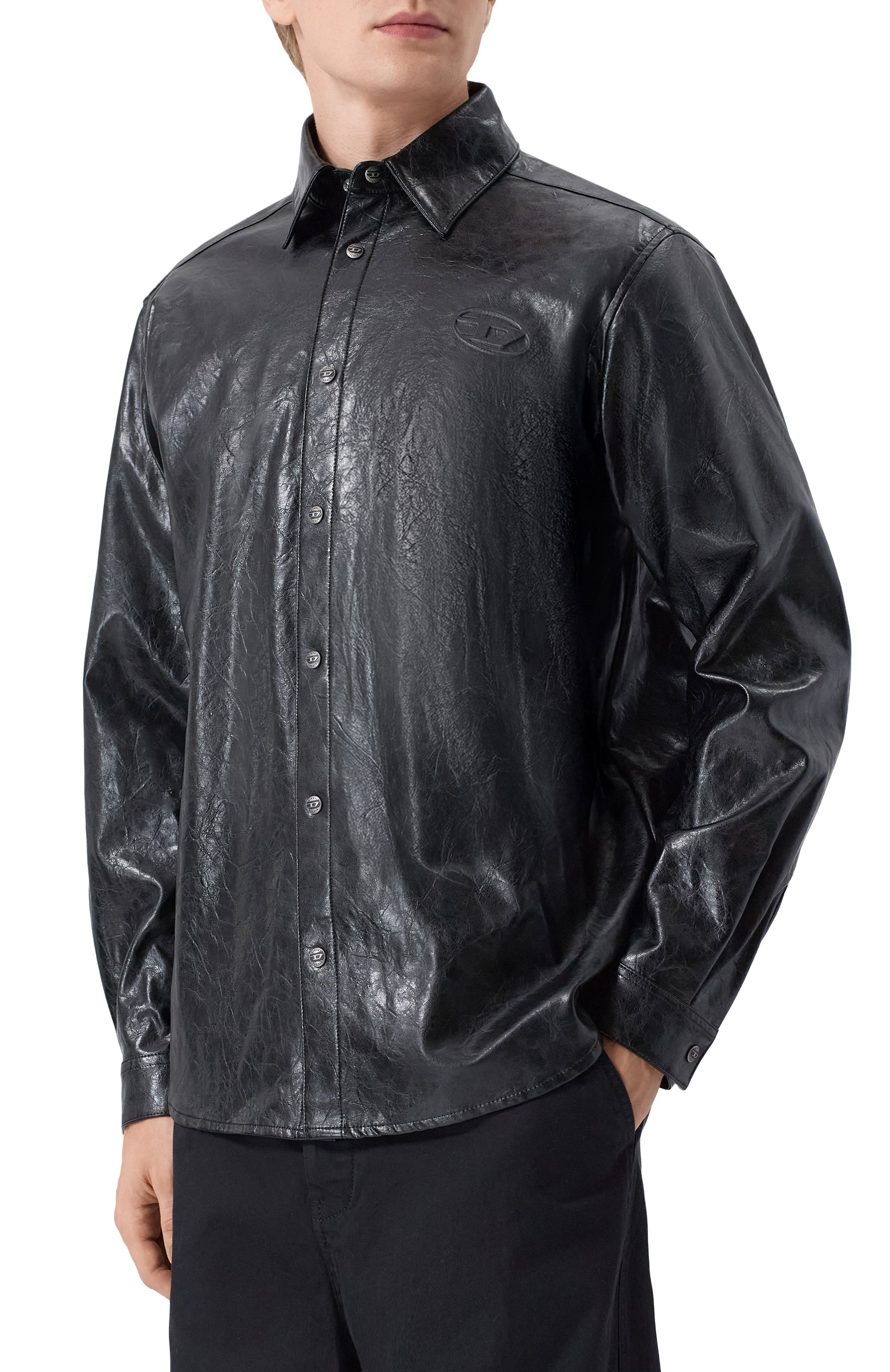 Рубашка из вискозы DIESEL, арт. A20021/0QMBU, фото 3