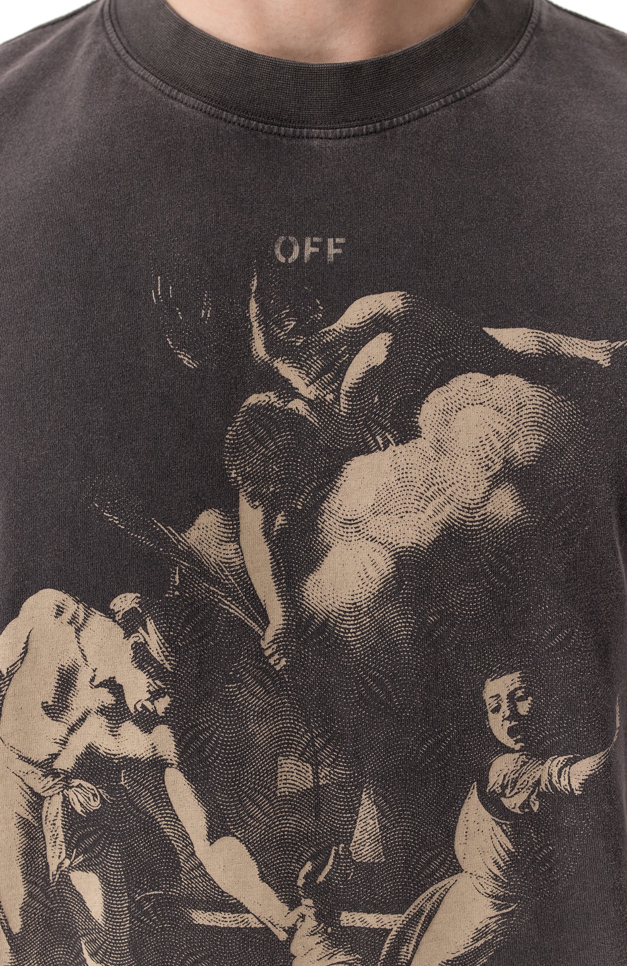 Хлопковая футболка OFF-WHITE, арт. 0MAA120S25JER00H, фото 5