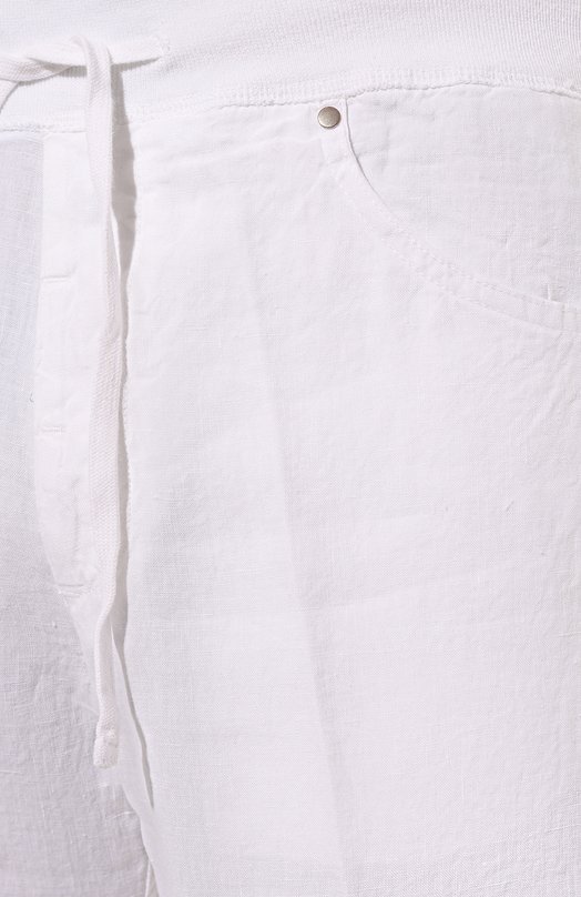 Льняные шорты 120% Lino Y0M2120/0000253/000 Белый  Y0M2120/0000253/000 Фото 5