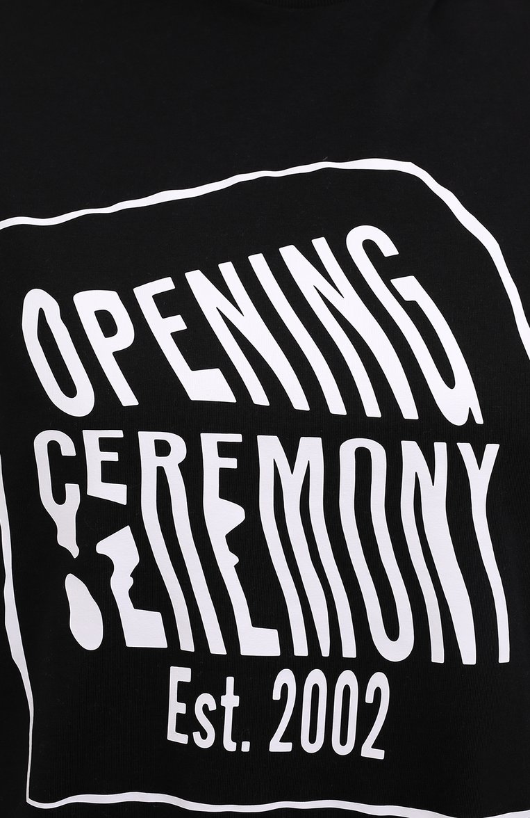 Хлопковая футболка OPENING CEREMONY, арт. YWAA010S21JER001, фото 1