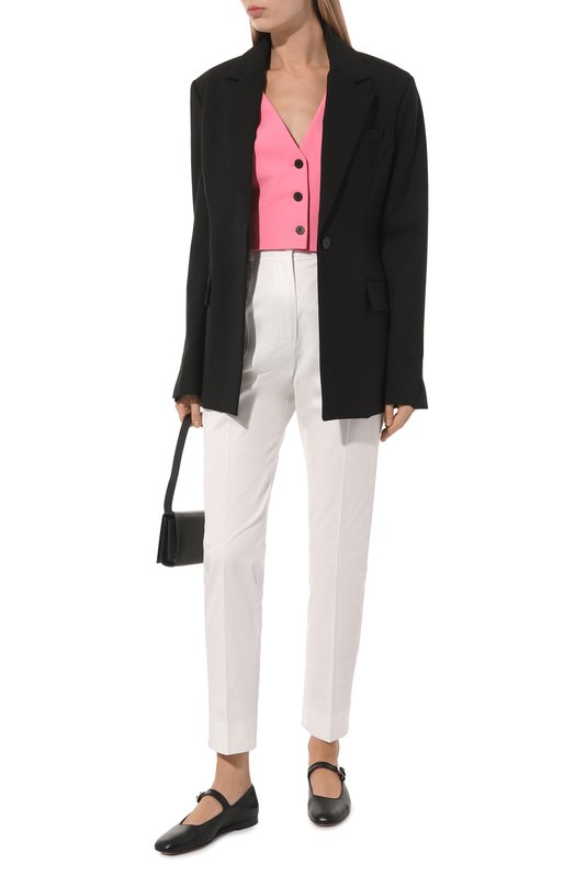 Хлопковые брюки Dolce & Gabbana FTAM2T/FUFJR Белый  FTAM2T/FUFJR Фото 2