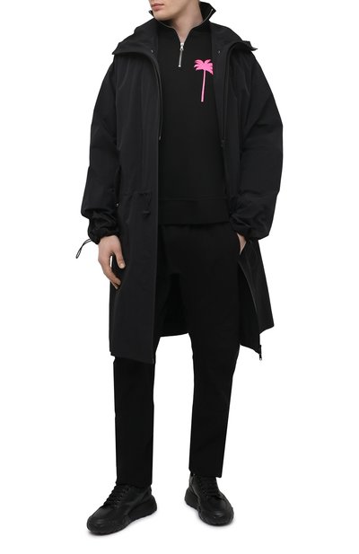 Хлопковый свитшот PALM ANGELS, арт. PMBA044S21FLE0011032, фото 2