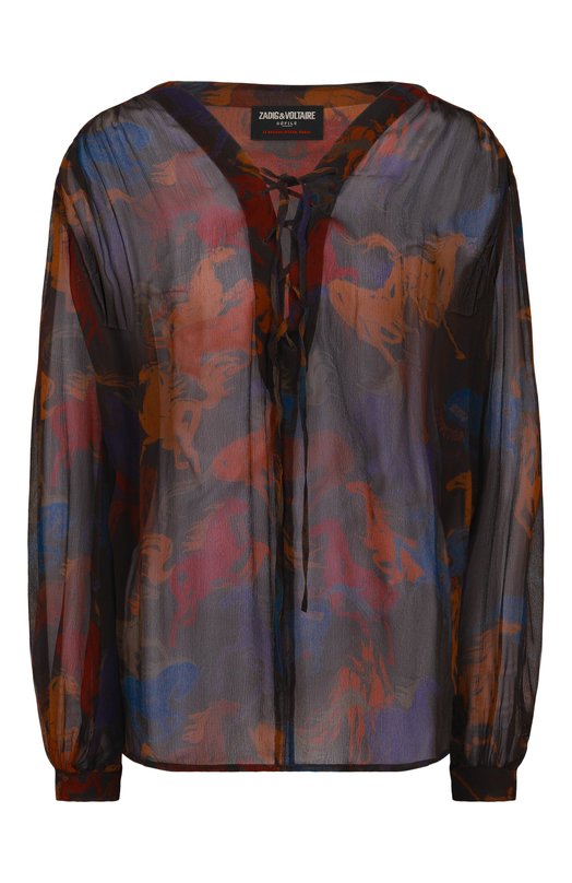 Блузка из вискозы Zadig and Voltaire WWSH02262 Разноцветный WWSH02262