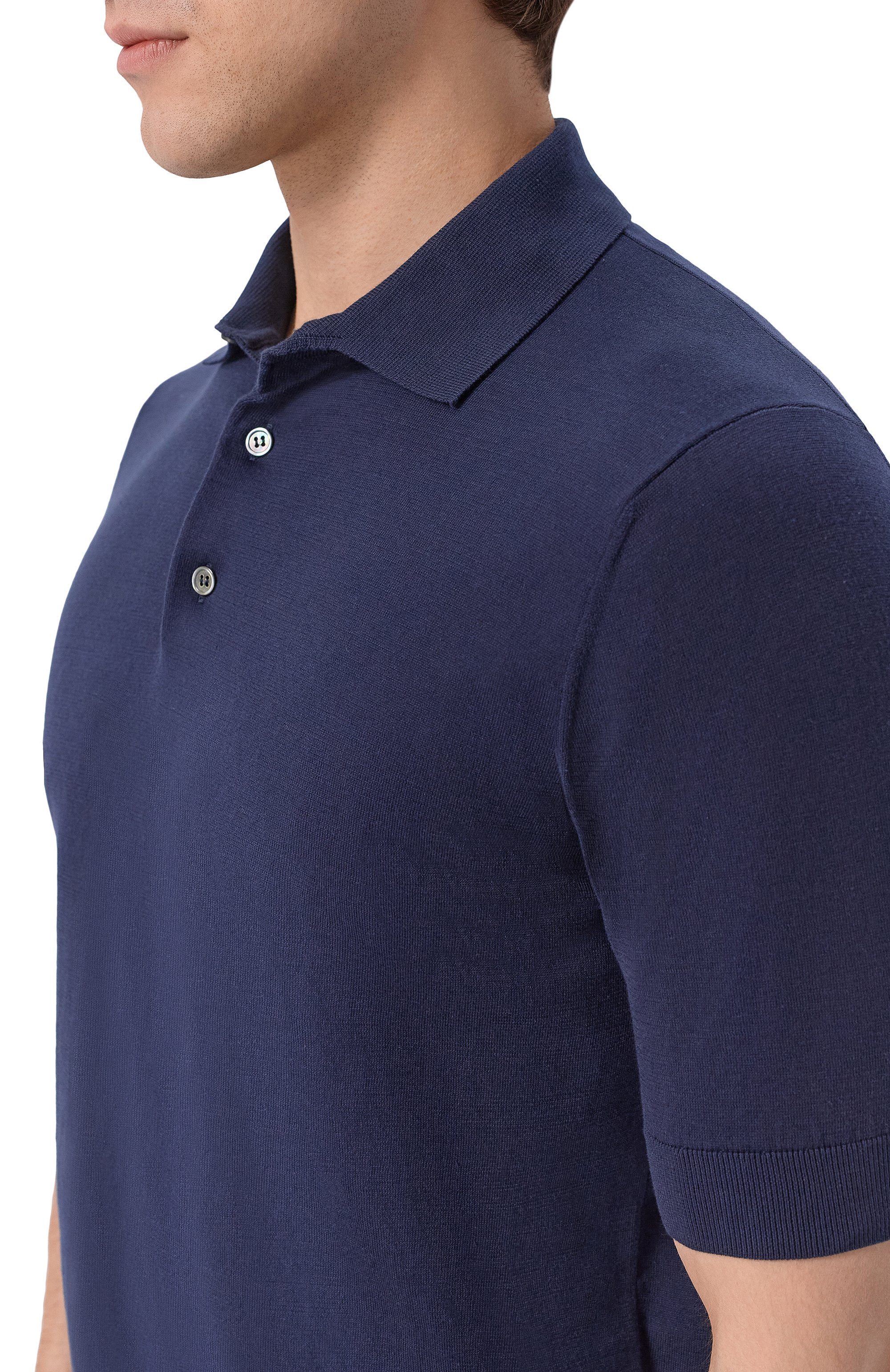 Хлопковое поло ANDREA CAMPAGNA, арт. PL1MC/SI18R, фото 5