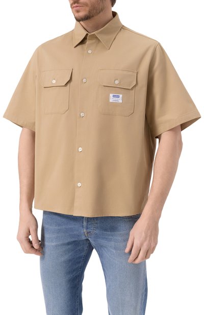 Хлопковая рубашка HUGO BLUE, арт. 50517871, фото 3