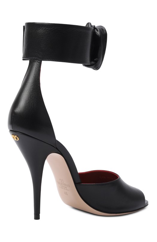 Кожаные босоножки Drip Rose 105 Valentino 8W2S0MY5/RDW Чёрный  8W2S0MY5/RDW Фото 5
