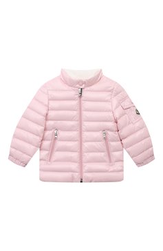 Детского утепленная куртка MONCLER светло-розового цвета, арт. 1A000-08-68950 | Фото 1 (Материал сплава: Проставлено; Нос: Не проставлено; Материал внешний: Синтетический материал; Кросс-КТ НВ: Куртки)