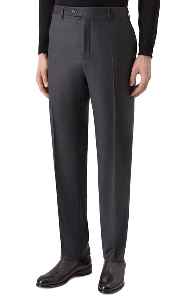 Шерстяные брюки CORNELIANI темно-серого цвета по цене 54850 руб., арт. 275B01/2717087, фото 3 Шерстяные брюки CORNELIANI, арт. 275B01/2717087, фото 3