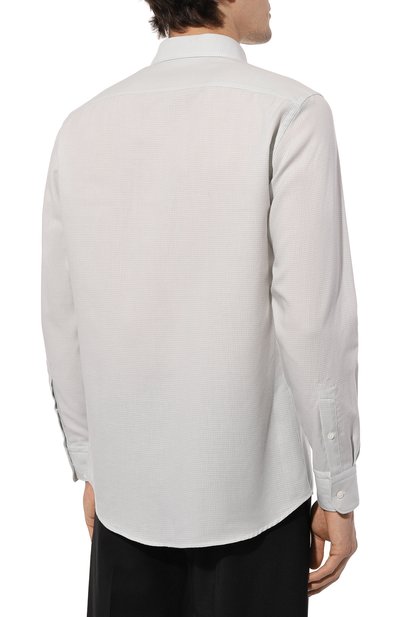 Рубашка из хлопка и кашемира ZEGNA, арт. SRF5/UEX45A8, фото 4