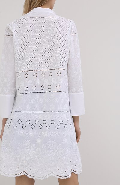 Льняная туника LA FABBRICA DEL LINO белого цвета по цене 35230 руб., арт. 00601, фото 4 Льняная туника LA FABBRICA DEL LINO, арт. 00601, фото 4