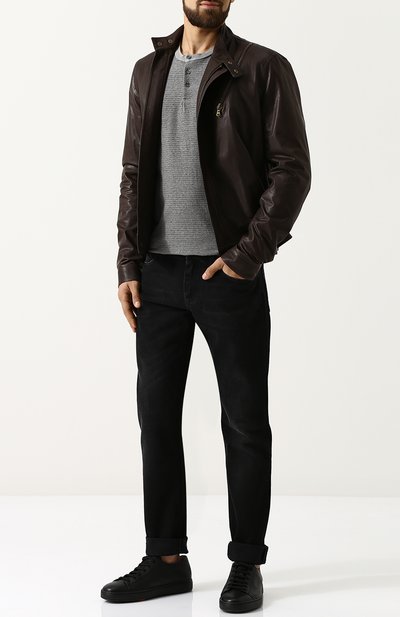 Хлопковый лонгслив хенли JAMES PERSE, арт. MRMS3181, фото 2