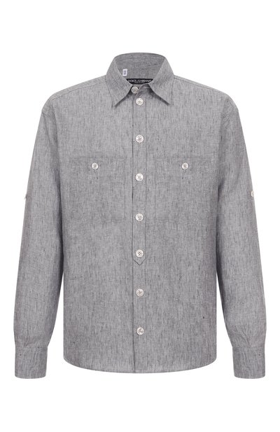 Мужская льняная рубашка DOLCE & GABBANA, арт. G5NI3T/FU4MF