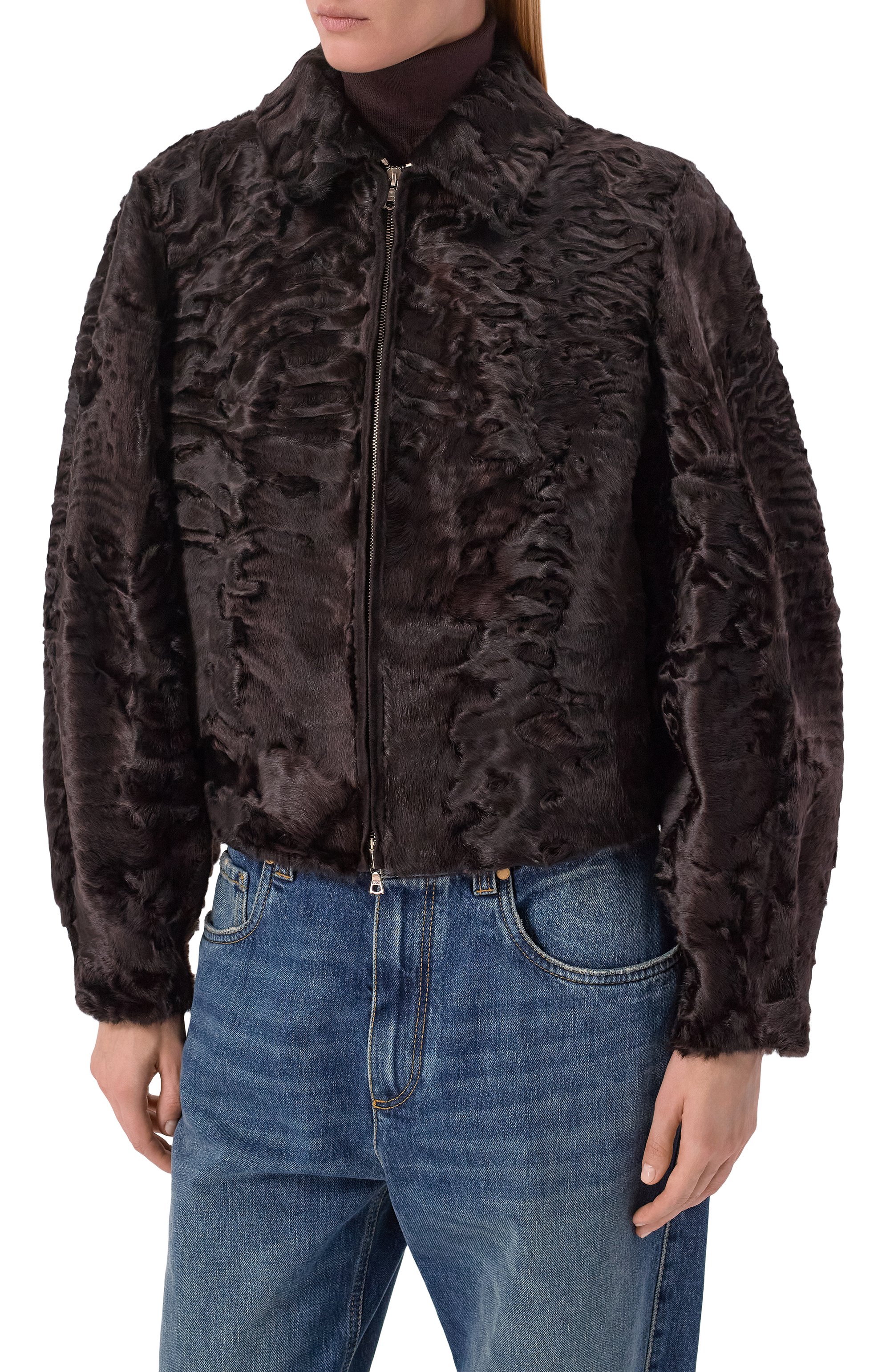 Бомбер из свакары MVST, арт. M018/SWAKARA BROWN, фото 3