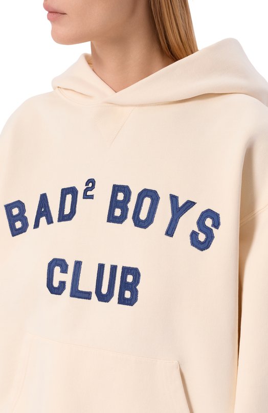 Хлопковое худи Dsquared2 S75GU0630/D25030 Кремовый  S75GU0630/D25030 Фото 5