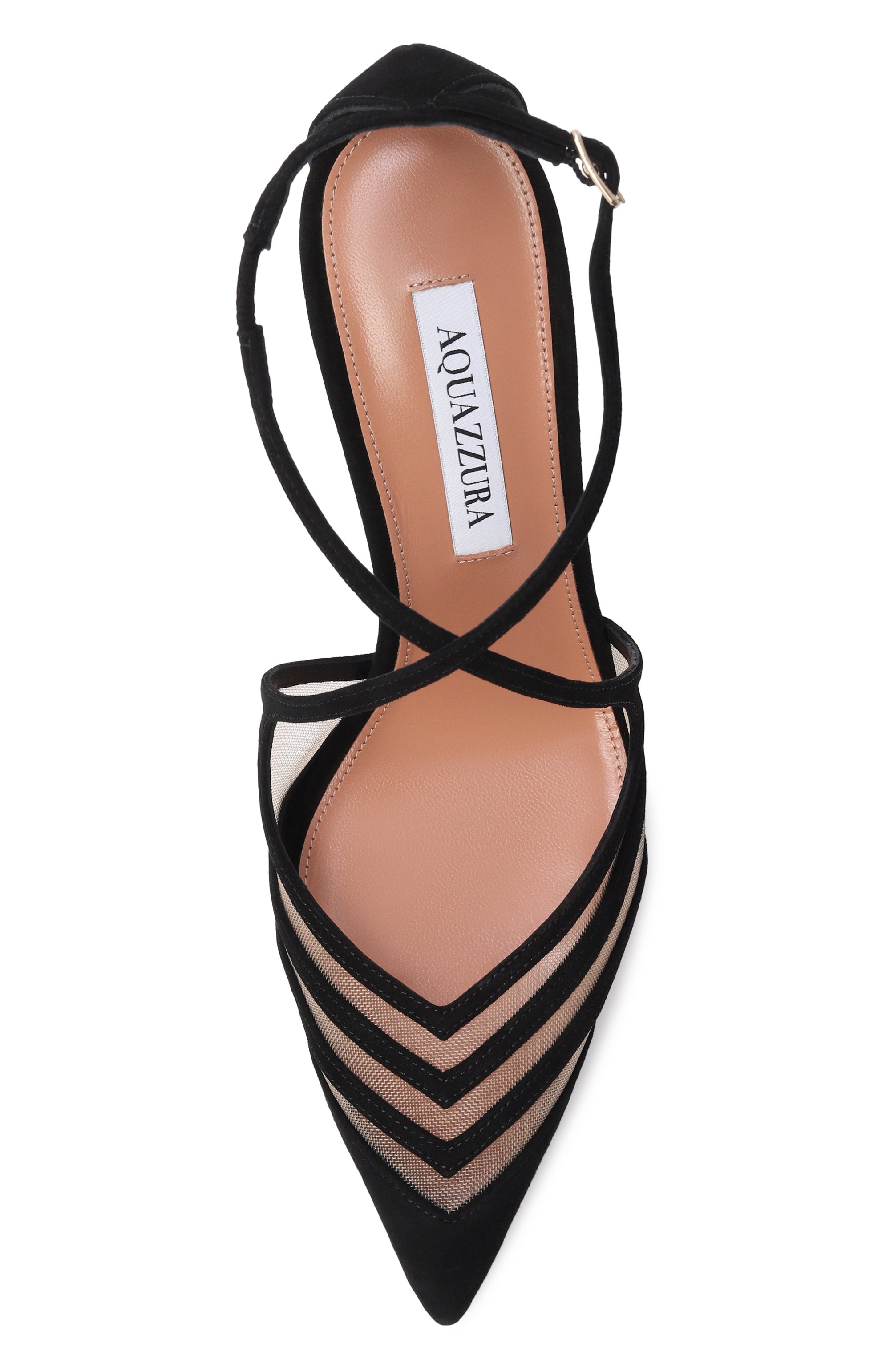 Комбинированные туфли alana 105 AQUAZZURA, арт. AANHIGP0-SFE-000, фото 6