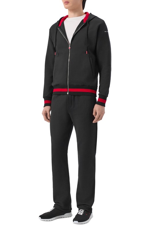 Текстильные кроссовки Kiton USSA392N01362 Чёрный  USSA392N01362 Фото 2