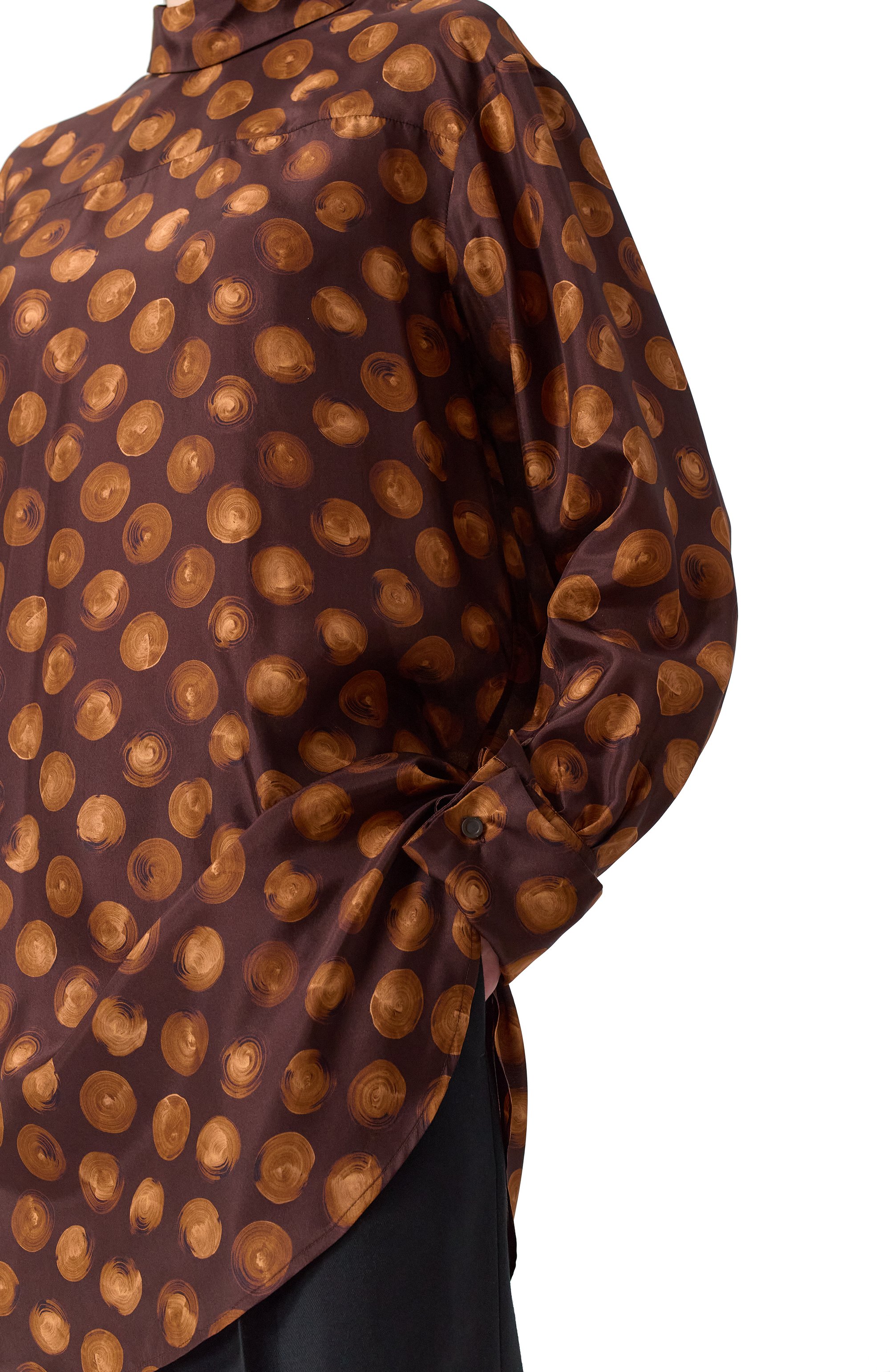 Атласная блузка DRIES VAN NOTEN, арт. 242-010702-9156, фото 5