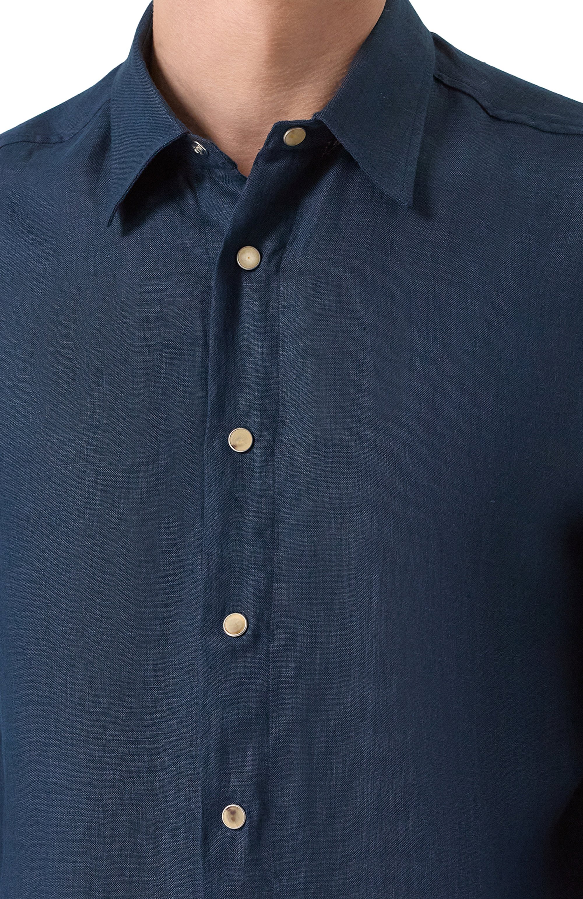 Льняная рубашка KITON, арт. UMCBUBAH0928617, фото 5