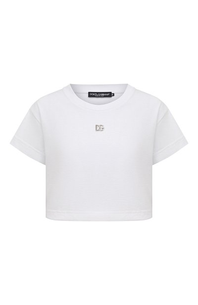 Женская хлопковая футболка DOLCE & GABBANA, арт. F8S21Z/G7E0W