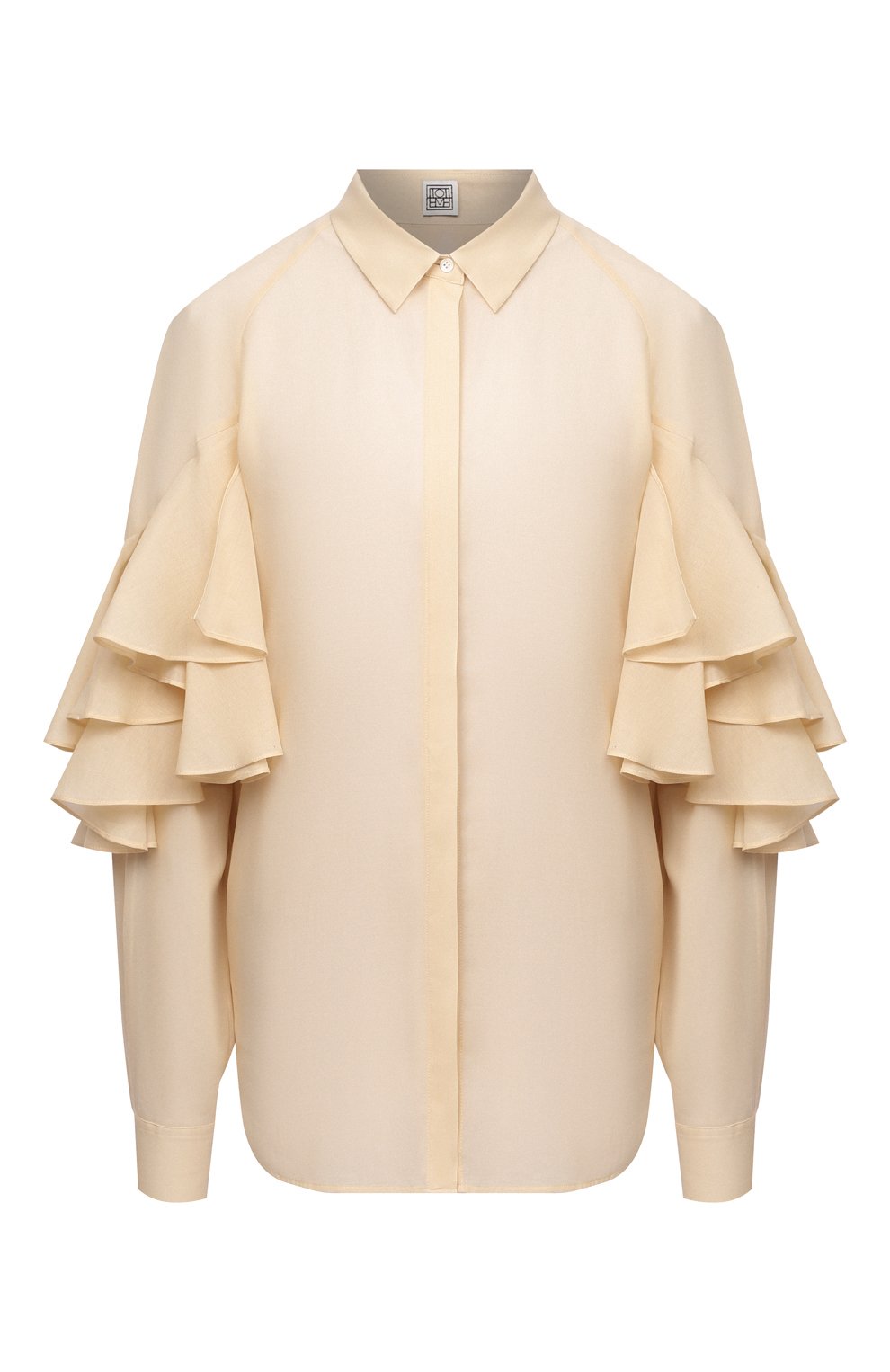 Хлопковая блузка TOTEME, арт. L0CARN0 203-702-704, фото 1