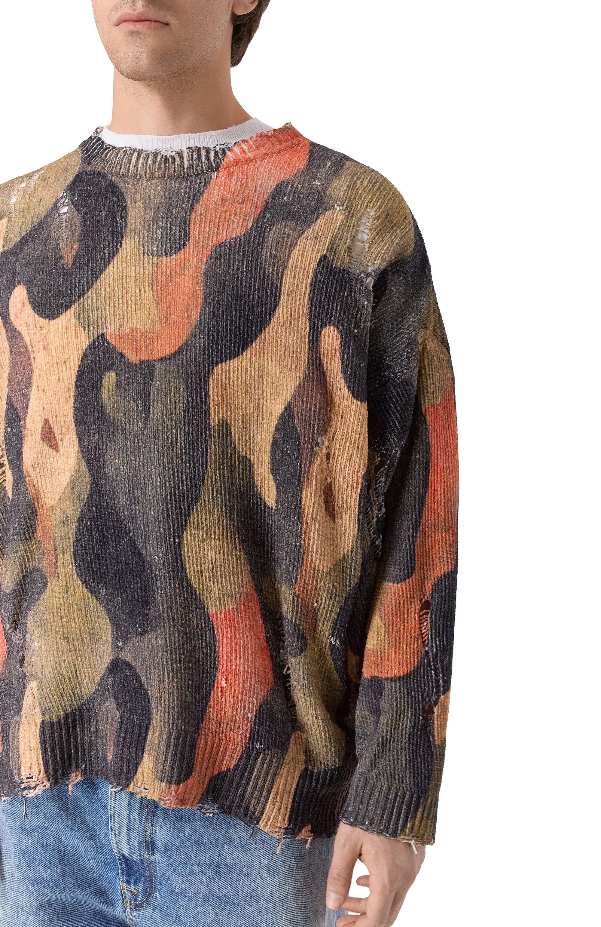 Хлопковый свитер R13, арт. R13WY197-Y241A, фото 5