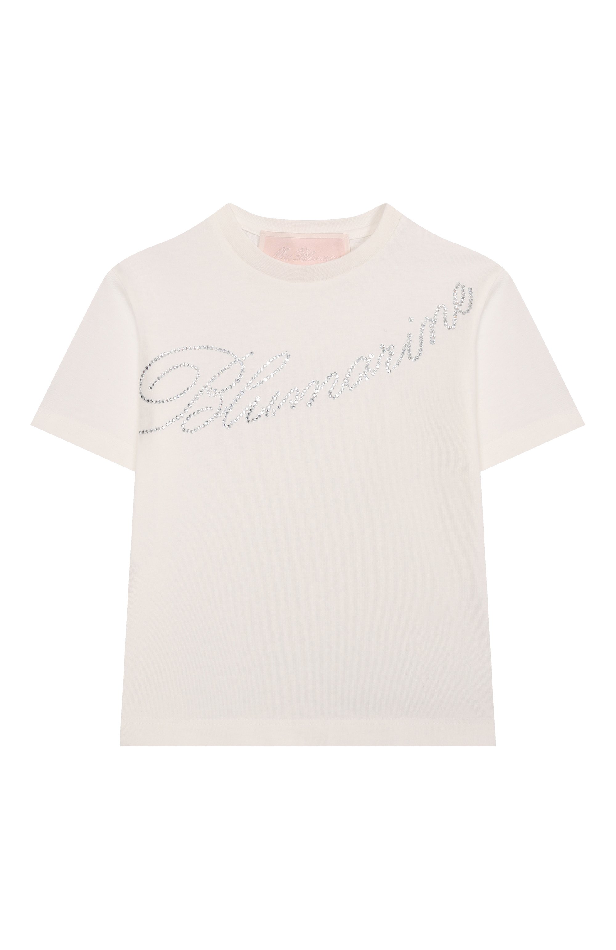 Хлопковая футболка BLUMARINE, арт. BGTS001.0.JF056/12M-2A, фото 1