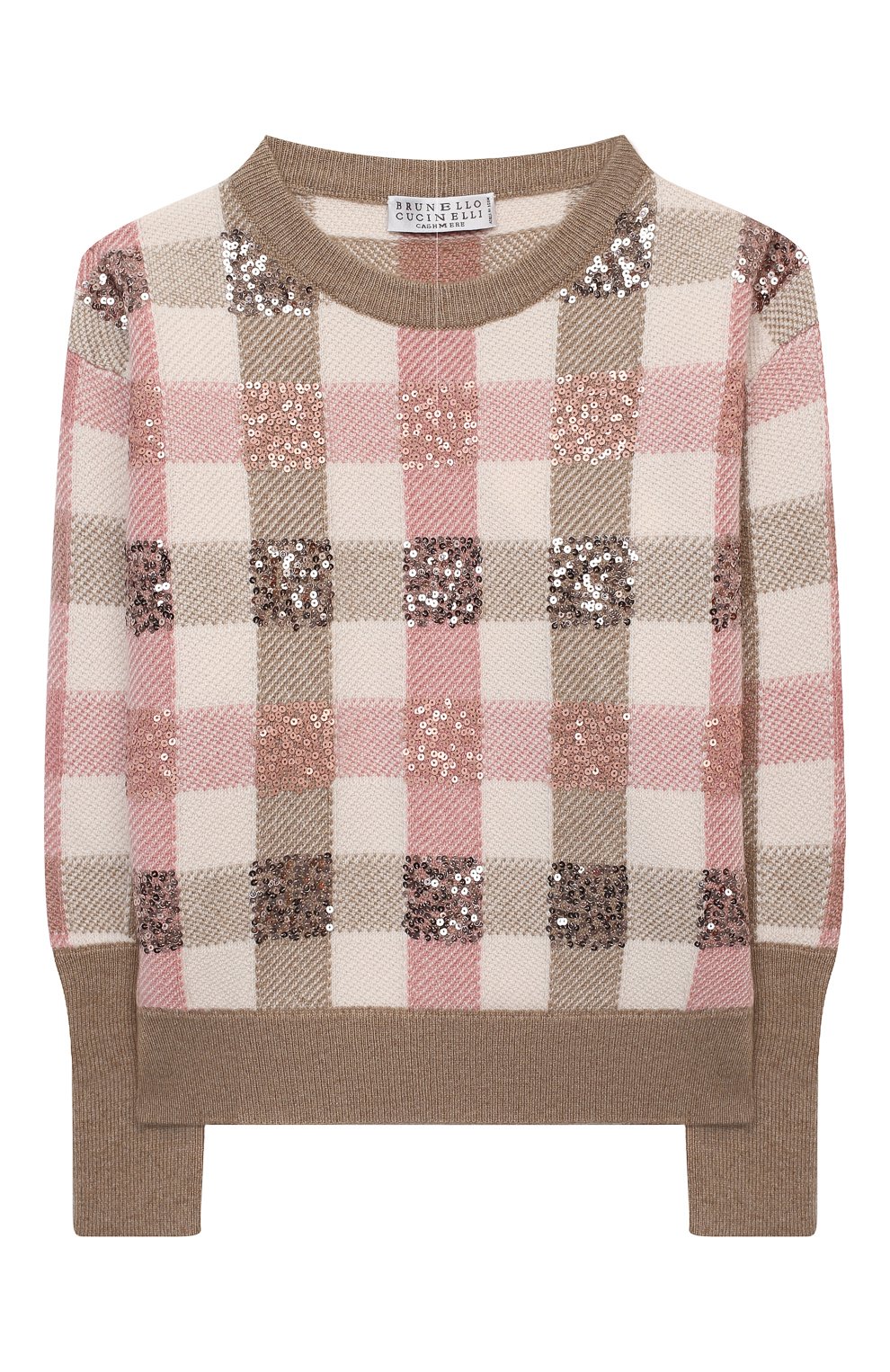 Пуловер из шерсти и кашемира BRUNELLO CUCINELLI розового цвета по цене 74600 руб., арт. B16M15300C, фото 1 Пуловер из шерсти и кашемира BRUNELLO CUCINELLI, арт. B16M15300C, фото 1