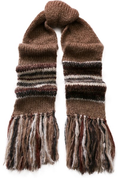 Шарф из смеси мохера и шерсти с бахромой BRUNELLO CUCINELLI, арт. M1U311389, фото 1