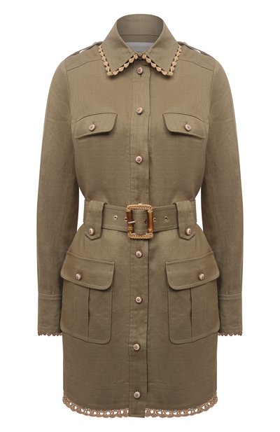 Женское льняное платье ZIMMERMANN, арт. 3277DP0S