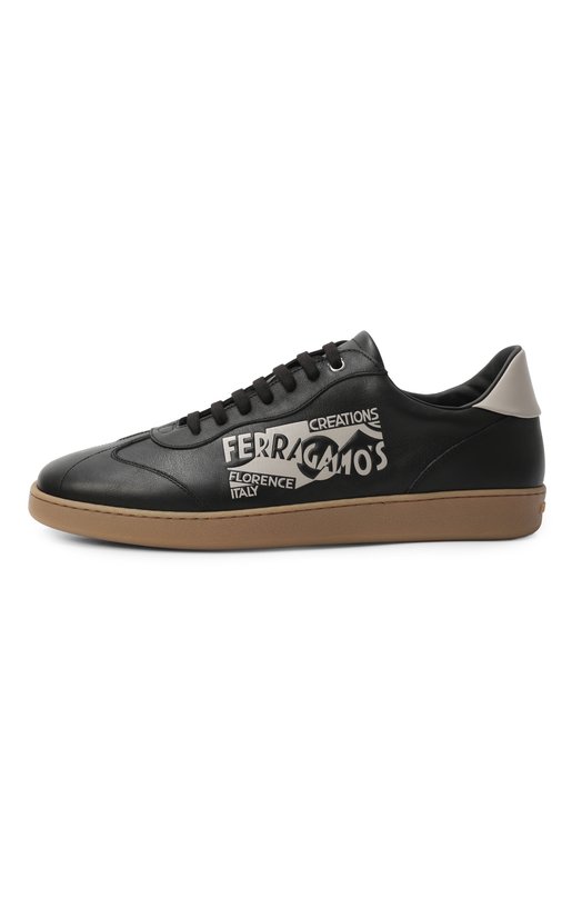 Кожаные кеды Garda Ferragamo 775064 Чёрный  775064 Фото 4