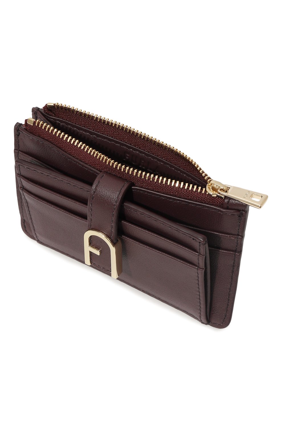 Кожаный футляр для кредитных карт FURLA фиолетового цвета по цене 14000 руб., арт. WP00403/BX2045, фото 3 Кожаный футляр для кредитных карт FURLA, арт. WP00403/BX2045, фото 3