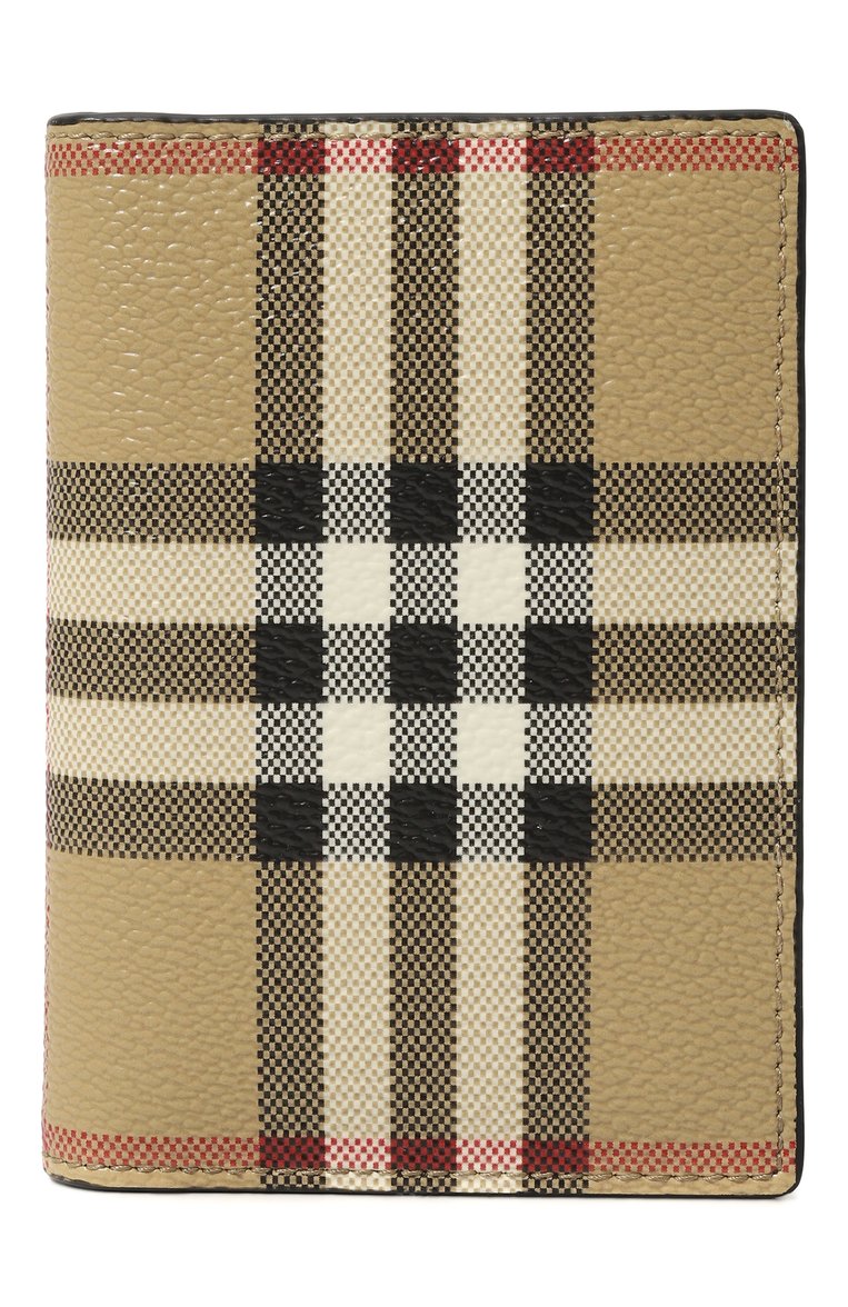 Мужской футляр для кредитных карт BURBERRY бежевого цвета, арт. 8069823 | Фото 1 (Нос: Не проставлено; Материал: Текстиль, Экокожа, Синтетический материал, Пластик)