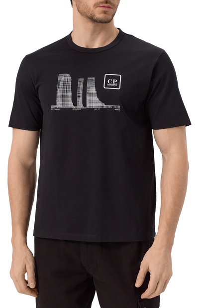 Хлопковая футболка C.P. COMPANY, арт. 18CLTS048A006370W, фото 3