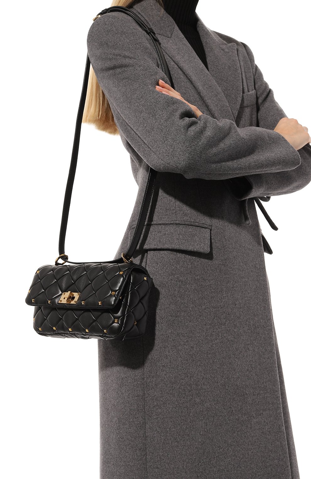 Сумка rockstud spike small VALENTINO, арт. 5W2B0Q04/IGX, фото 2