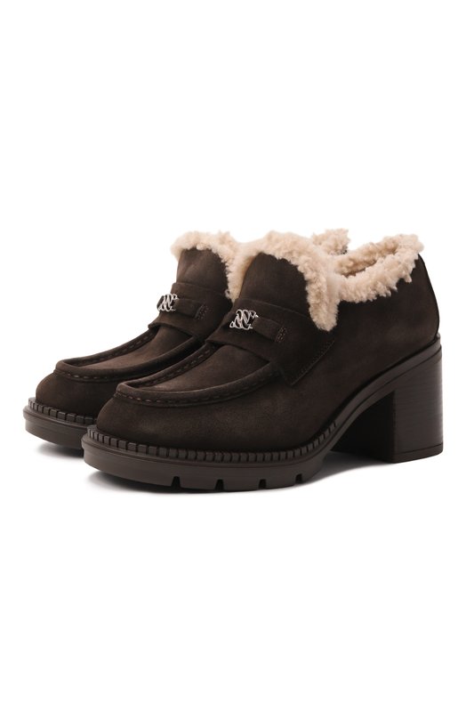 Замшевые туфли Concept 80 Casadei 1D315A0811/C2884 Коричневый 1D315A0811/C2884