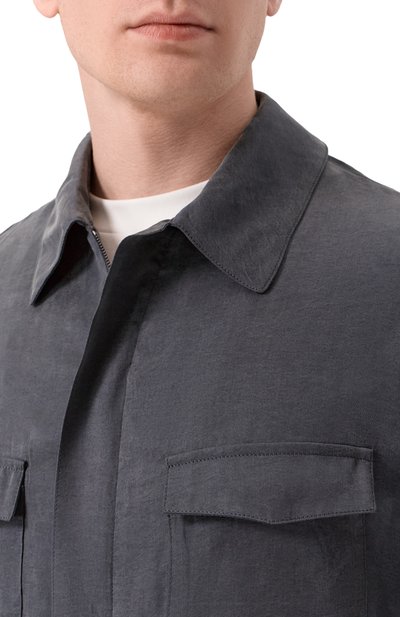 Куртка-рубашка из лиоцелла и вискозы GIORGIO ARMANI, арт. GM003449/TE20272, фото 5