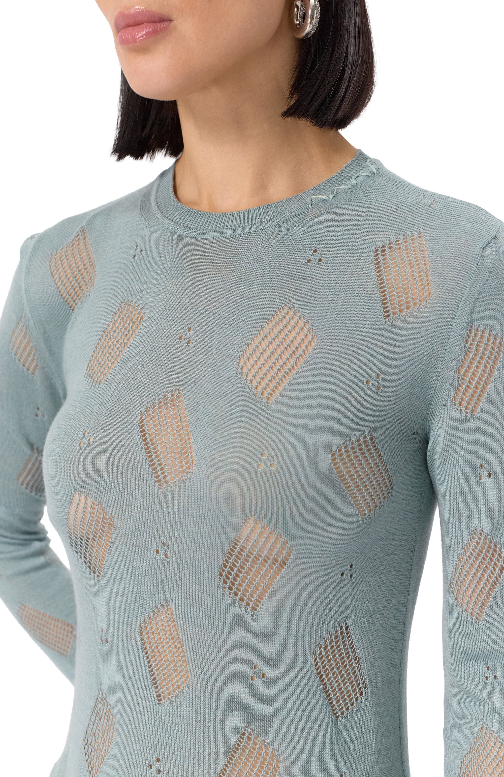 Пуловер из шерсти и шелка MARNI, арт. GCMD0600A0/UFW534, фото 5