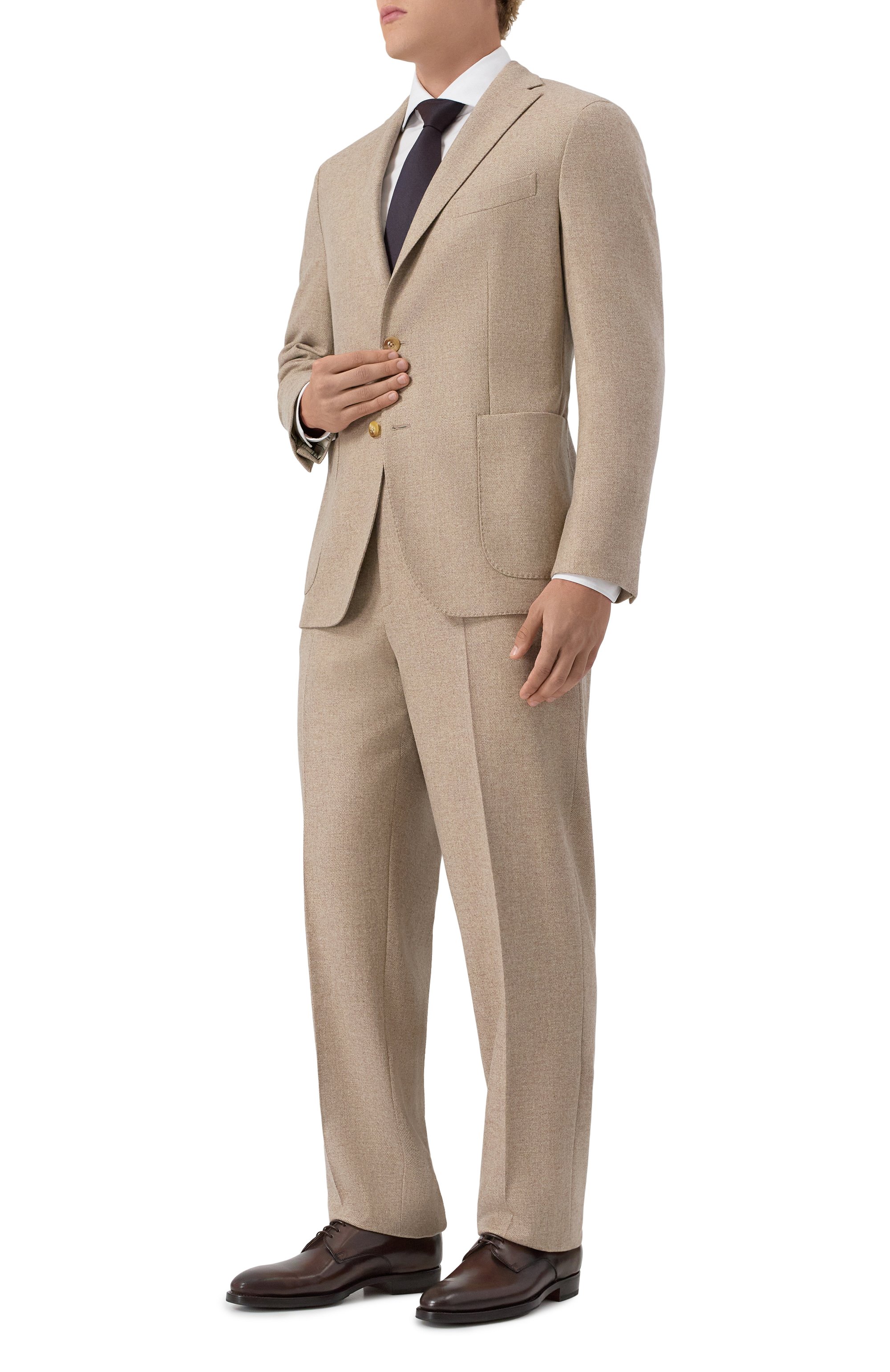 Брюки BOGLIOLI бежевого цвета по цене 42400 руб., арт. 89951/FB4015, фото 2 Брюки BOGLIOLI, арт. 89951/FB4015, фото 2