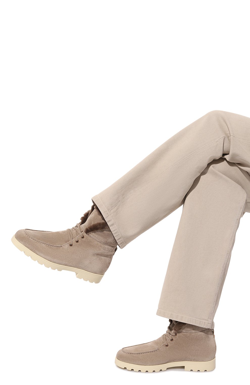 Замшевые ботинки SANTONI, арт. WTDG71048TIRAPFR, фото 3