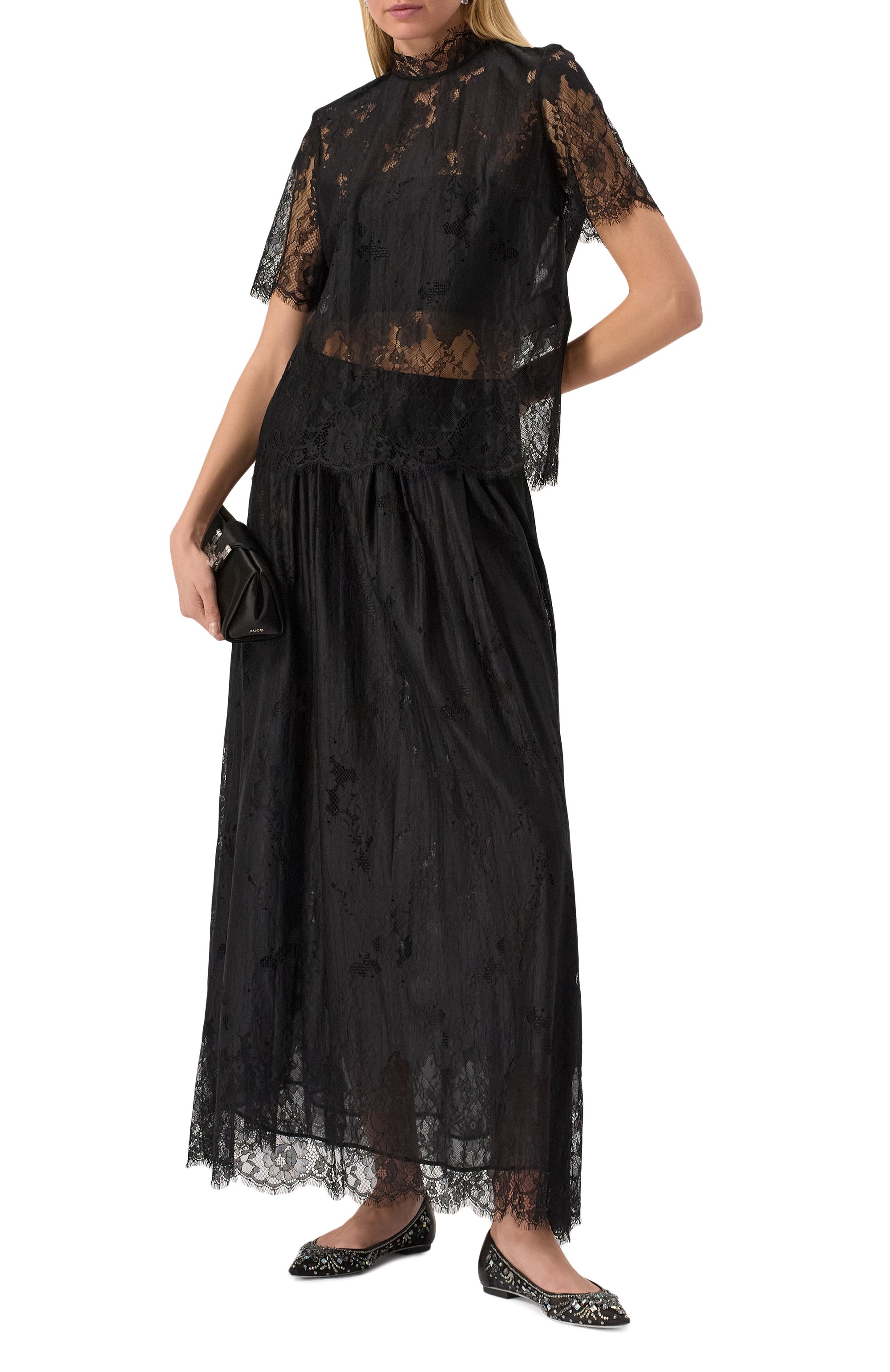 Текстильные балетки cinderella RENE CAOVILLA, арт. C11911-010/CRIN, фото 2