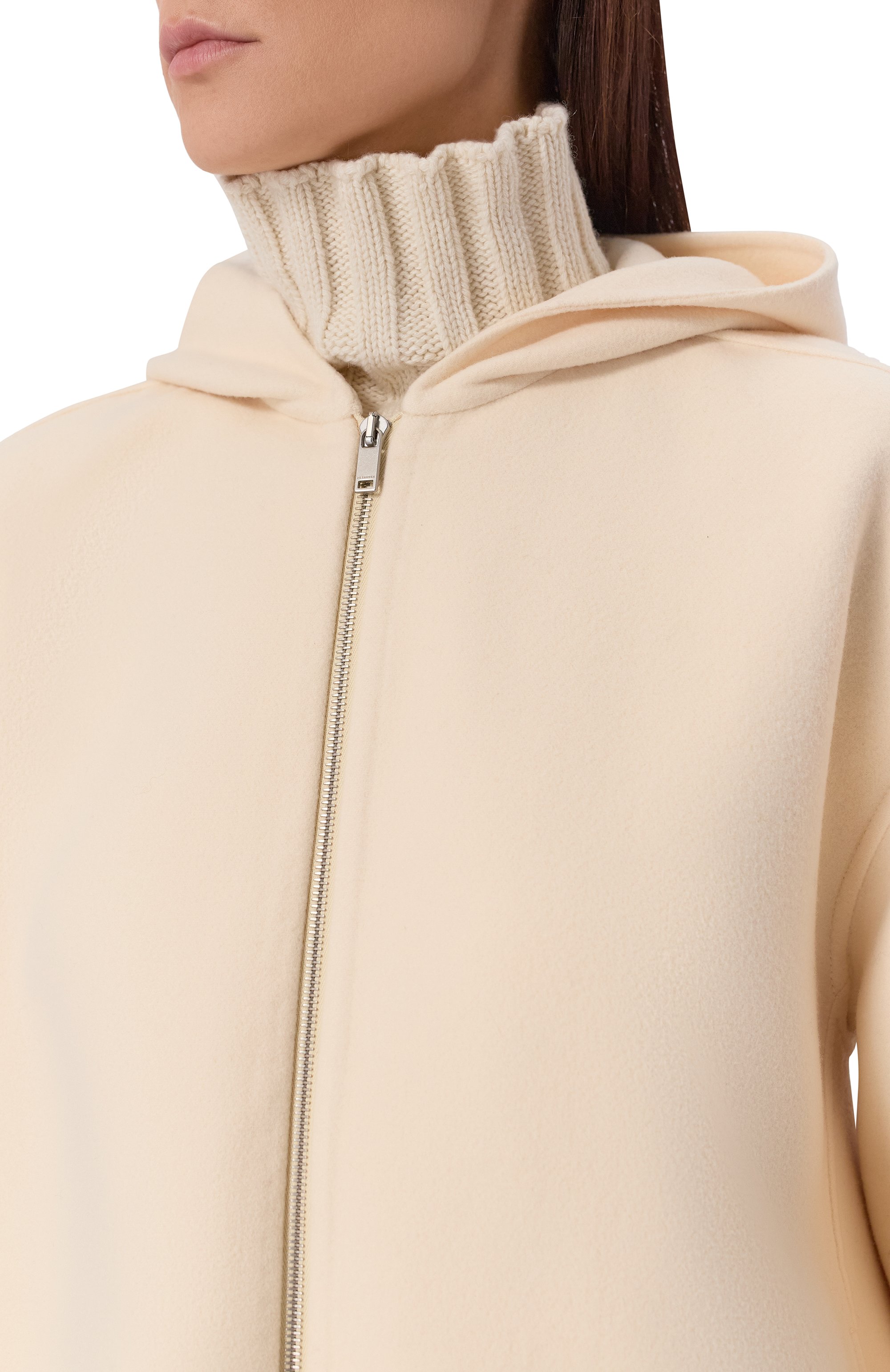 Шерстяная куртка JIL SANDER кремового цвета по цене 386000 руб., арт. J02SW0028/J40035, фото 5 Шерстяная куртка JIL SANDER, арт. J02SW0028/J40035, фото 5