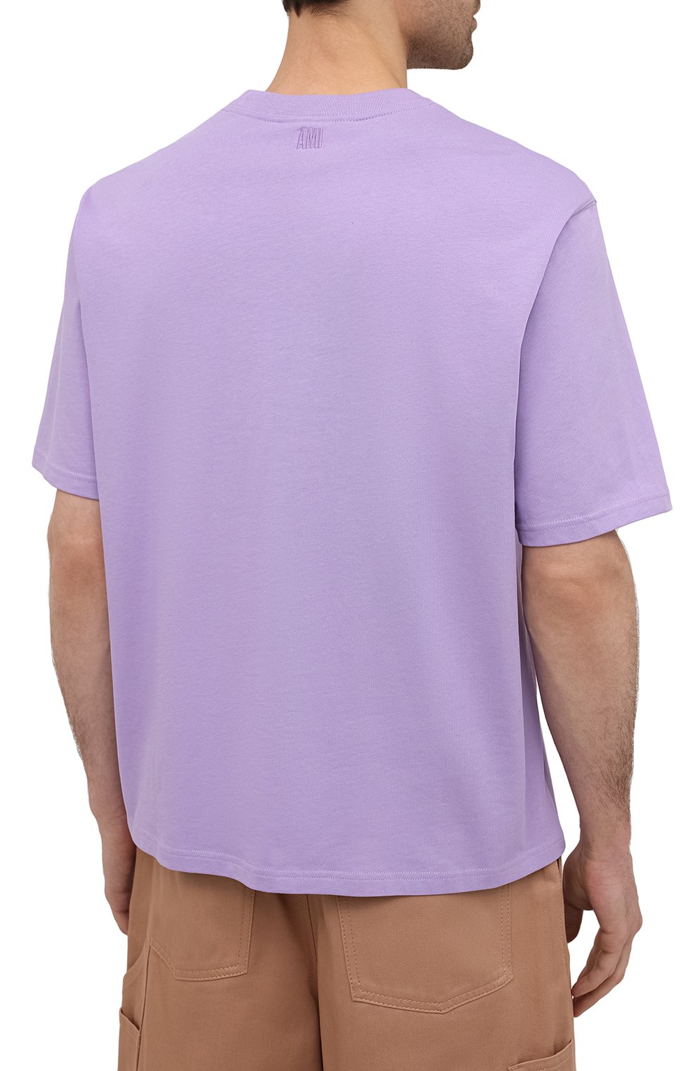 Хлопковая футболка AMI, арт. E21HJ128.726, фото 4