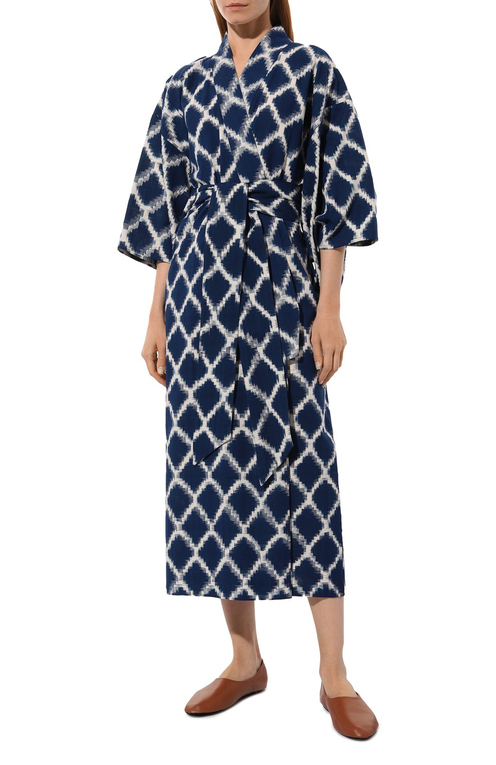 Хлопковое платье-кимоно KLEED LOUNGEWEAR, арт. KHAT00 KIM0N0, фото 3