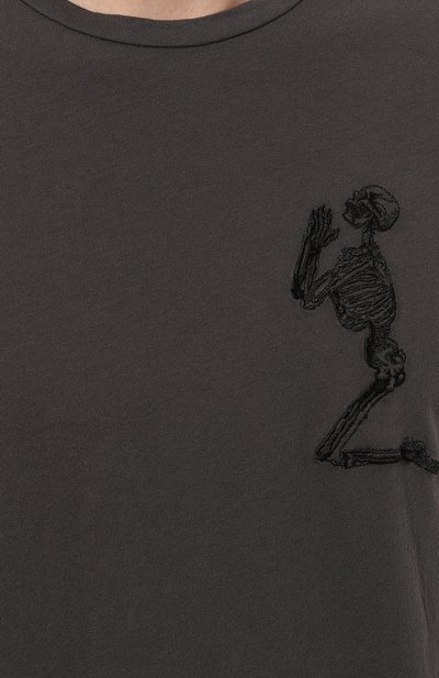 Хлопковая футболка RELIGION темно-серого цвета по цене 3755 руб., арт. MCOPYF30, фото 5 Хлопковая футболка RELIGION, арт. MCOPYF30, фото 5