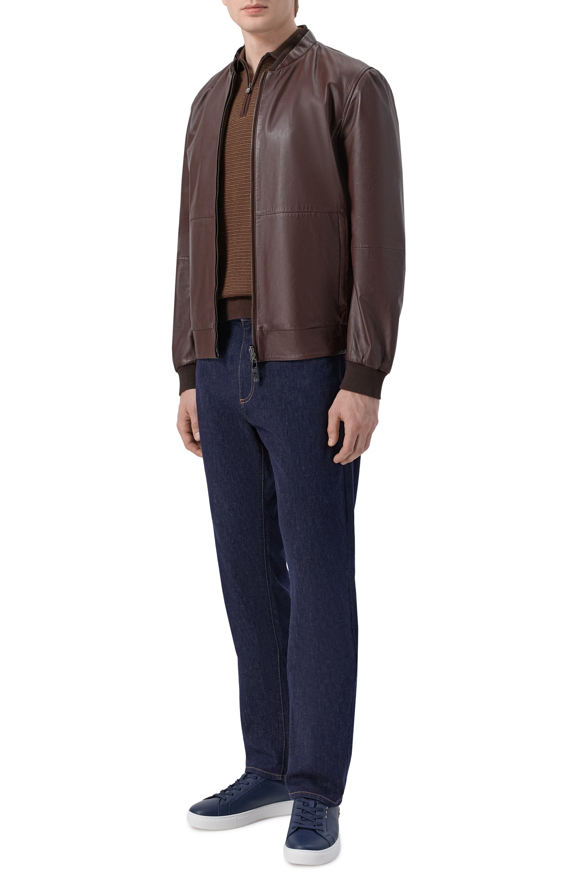 Двусторонний кожаный бомбер CORNELIANI, арт. 27L5W3/2720175, фото 2