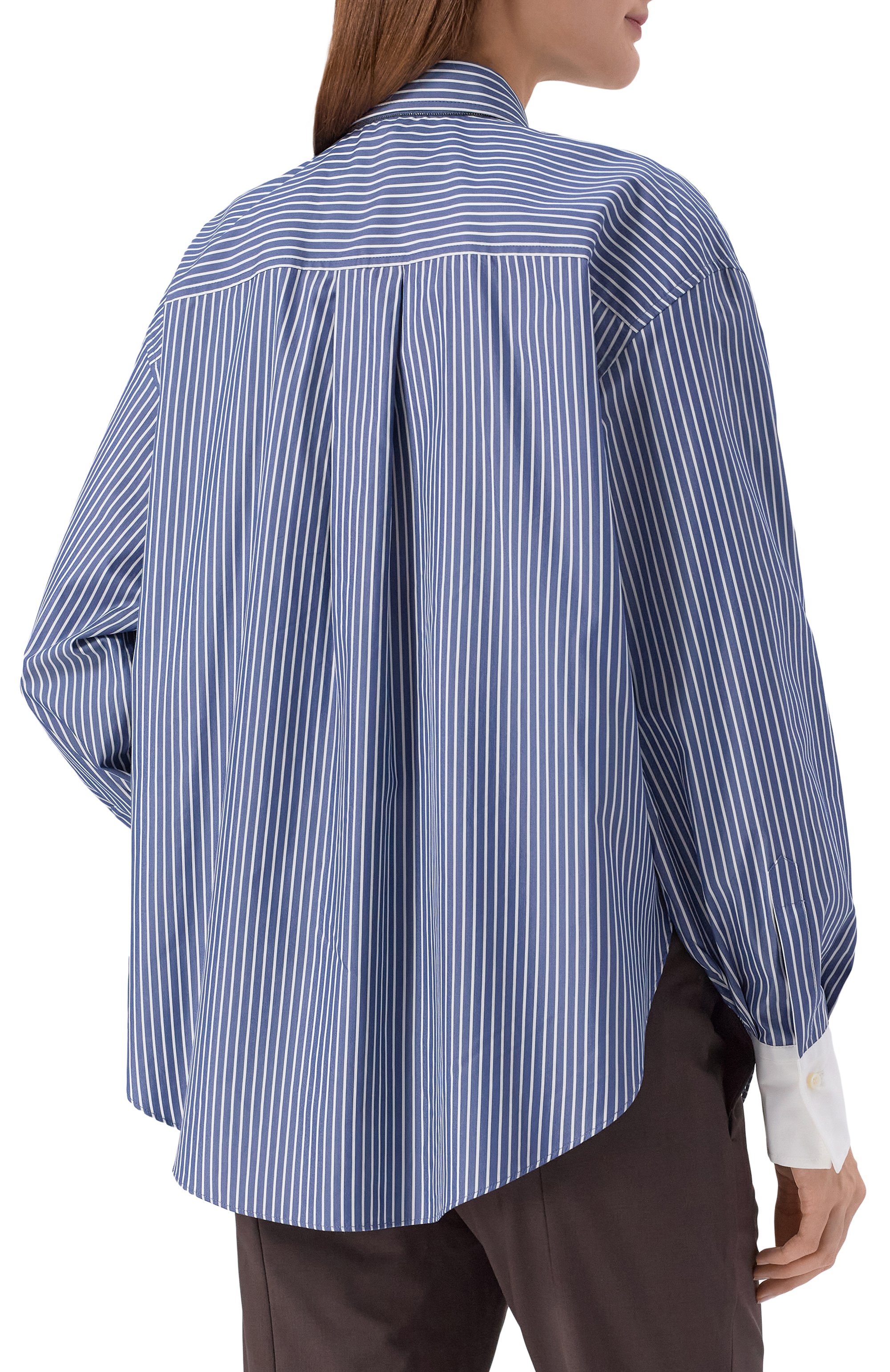 Рубашка из хлопка и шелка BRUNELLO CUCINELLI, арт. MA794NM116, фото 4